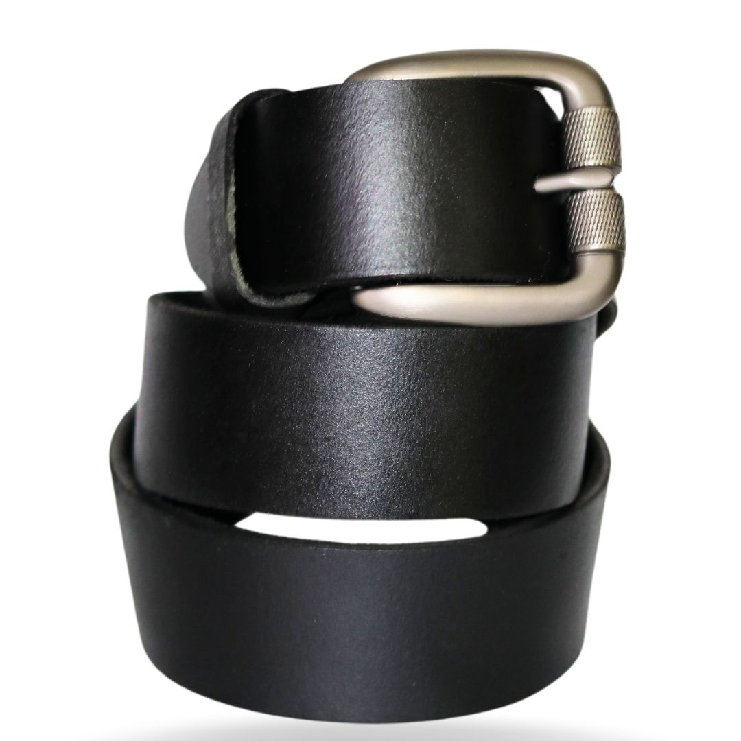 CONFINI PLAIN BELTS CLASSIC BLACK 75G
